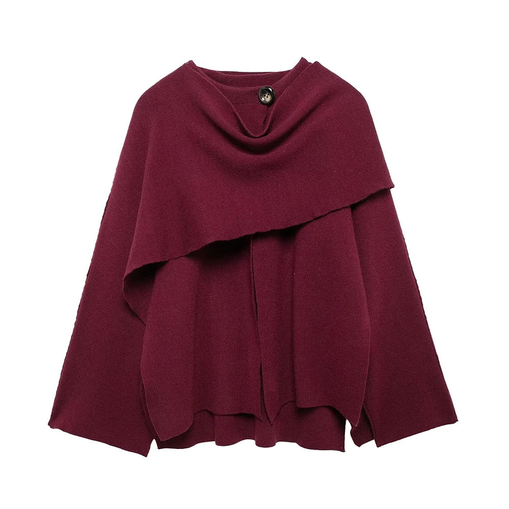 Women's Fashion Fall Winter Chic Scarf Jacket
