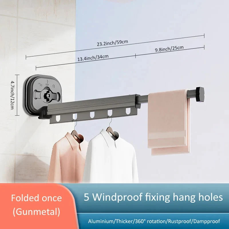 Retractable Clothes Drying Rack