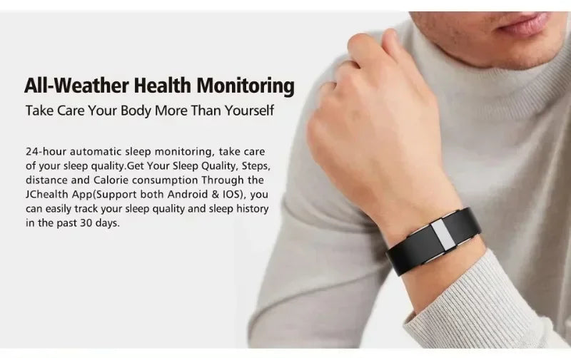 Smart Fitness Tracker Bracelet Heart Rate Blood Pressure & Pedometer