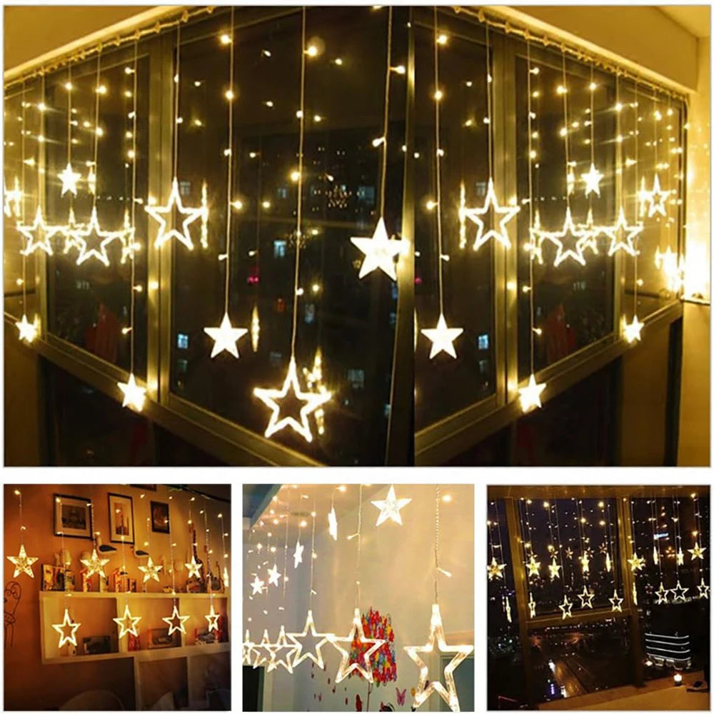 LED Ice Column Star Fairy Lights