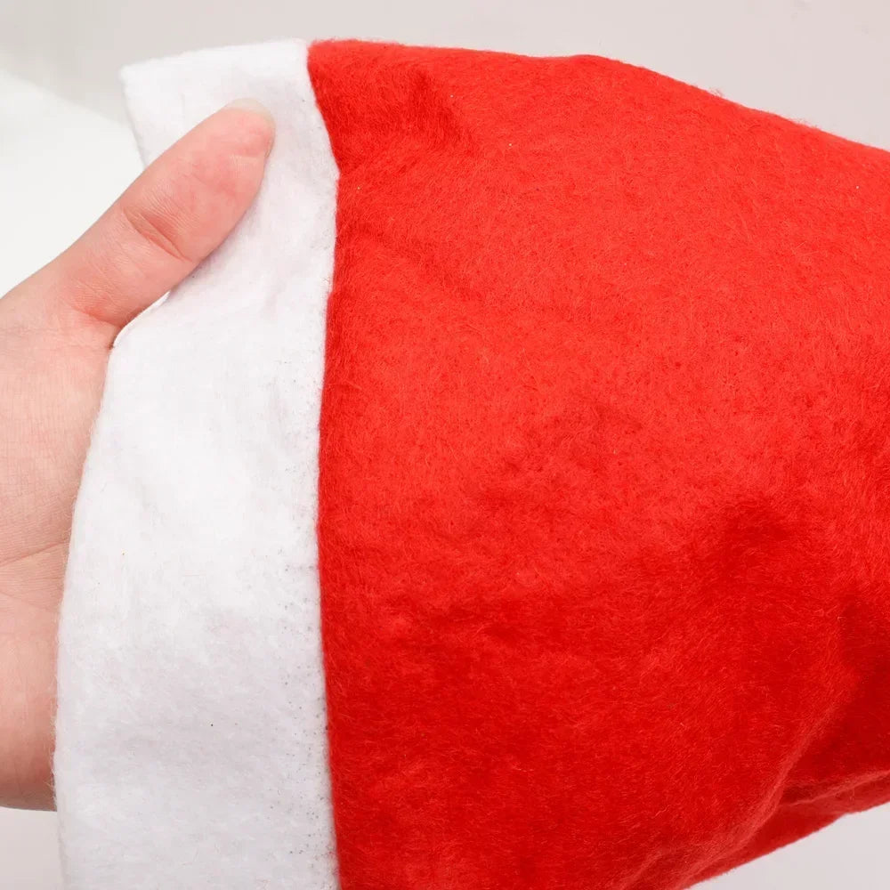 Plush Christmas Santa Hat for Adults & Kids