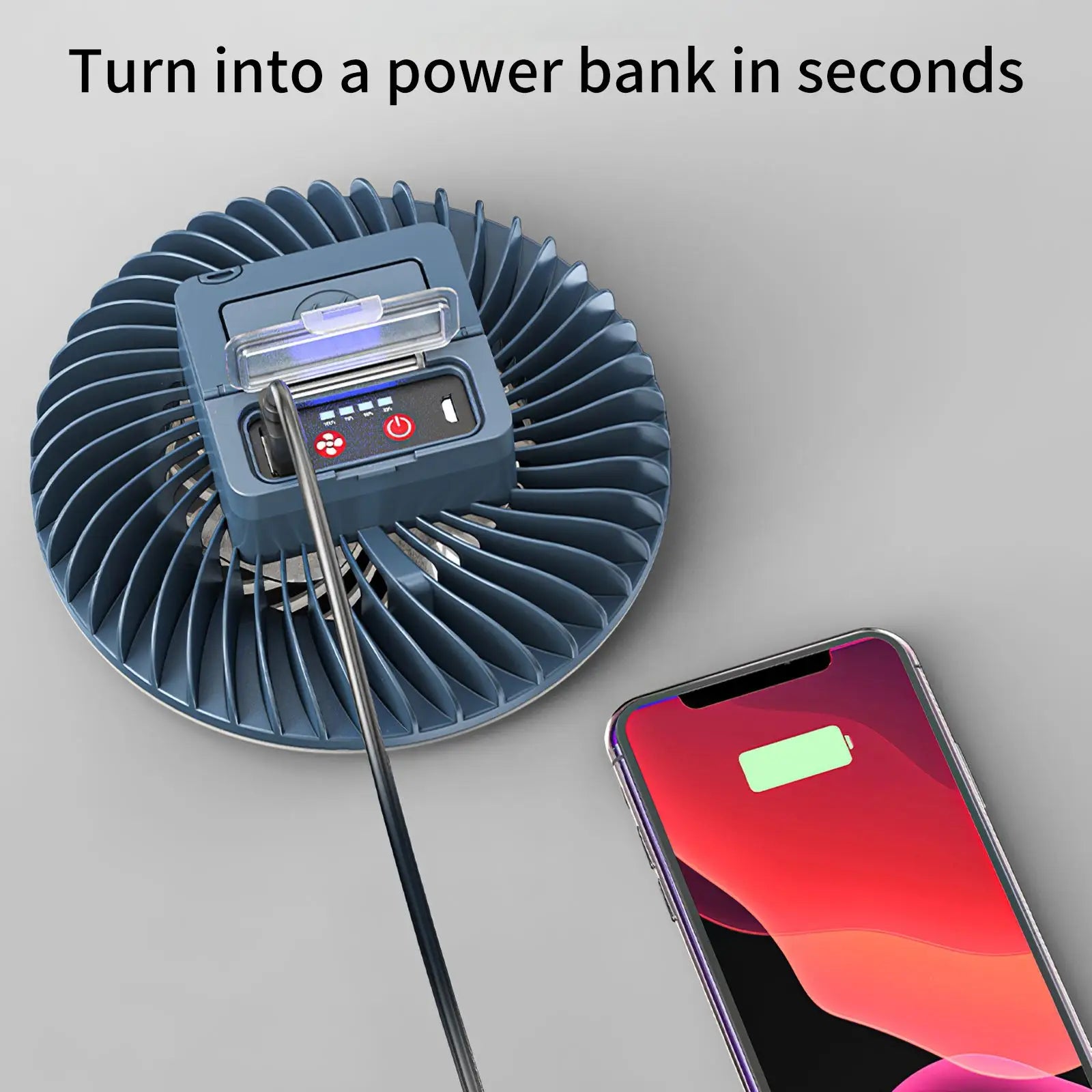 Multifunctional Waterproof Tent Fan & Camping Lamp