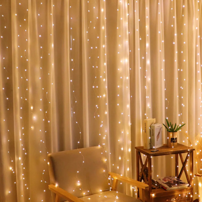 LED Curtain Fairy String Lights