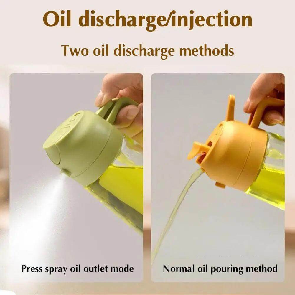 2 in 1 Glass Oil Sprayer & Dispenser 500ml - Ozgoods