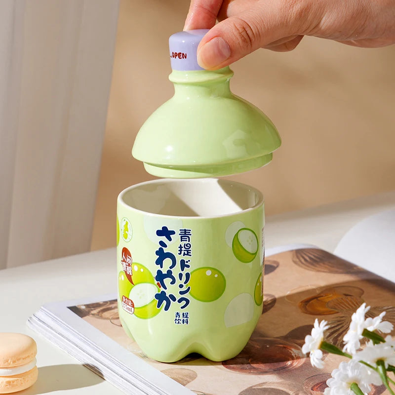 Kawaii Peach Ceramic Mug