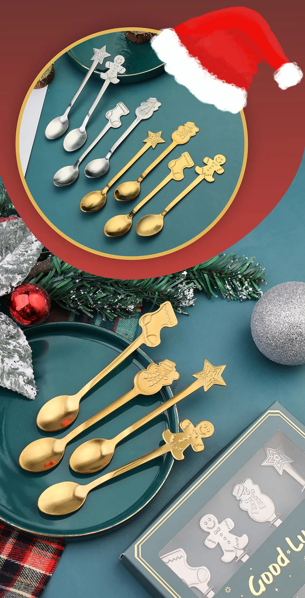 Christmas Stainless Steel Cutlery Set