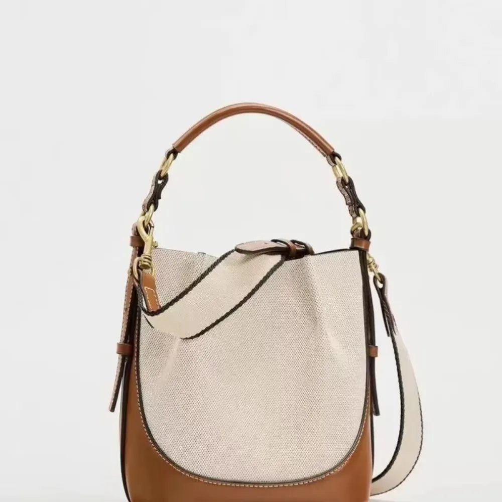 Portable Crossbody Bucket Bag