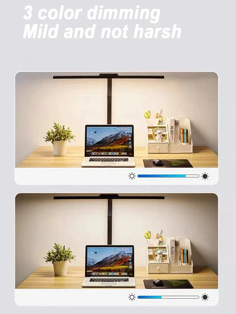 Single & Double Head Monitor  LED Clip Desk Lamp