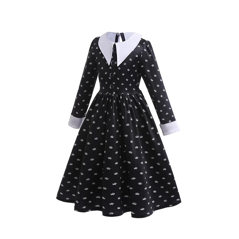 Hallowen Special, Wednesday Addams Costume for Girls