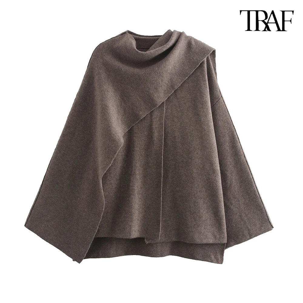 Women's Fashion Fall Winter Chic Scarf Jacket