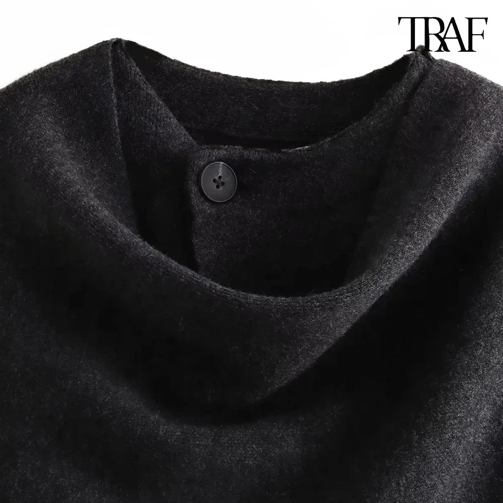 Women's Fashion Fall Winter Chic Scarf Jacket