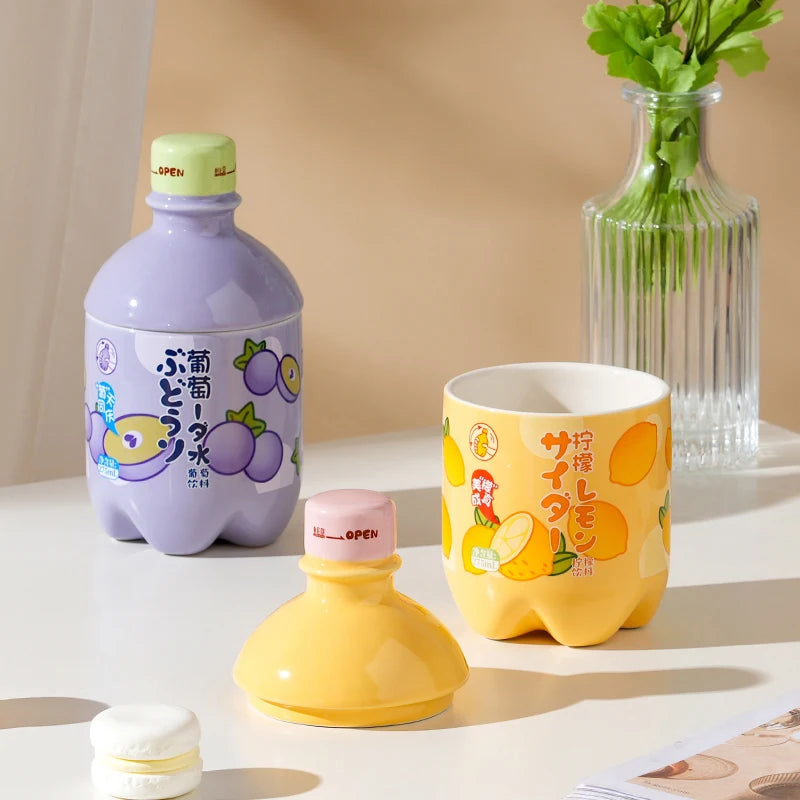 Kawaii Peach Ceramic Mug