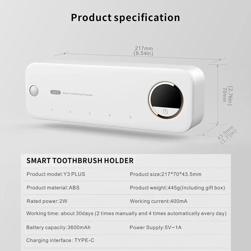 New UV Toothbrush & Razor Storage Sterilizer