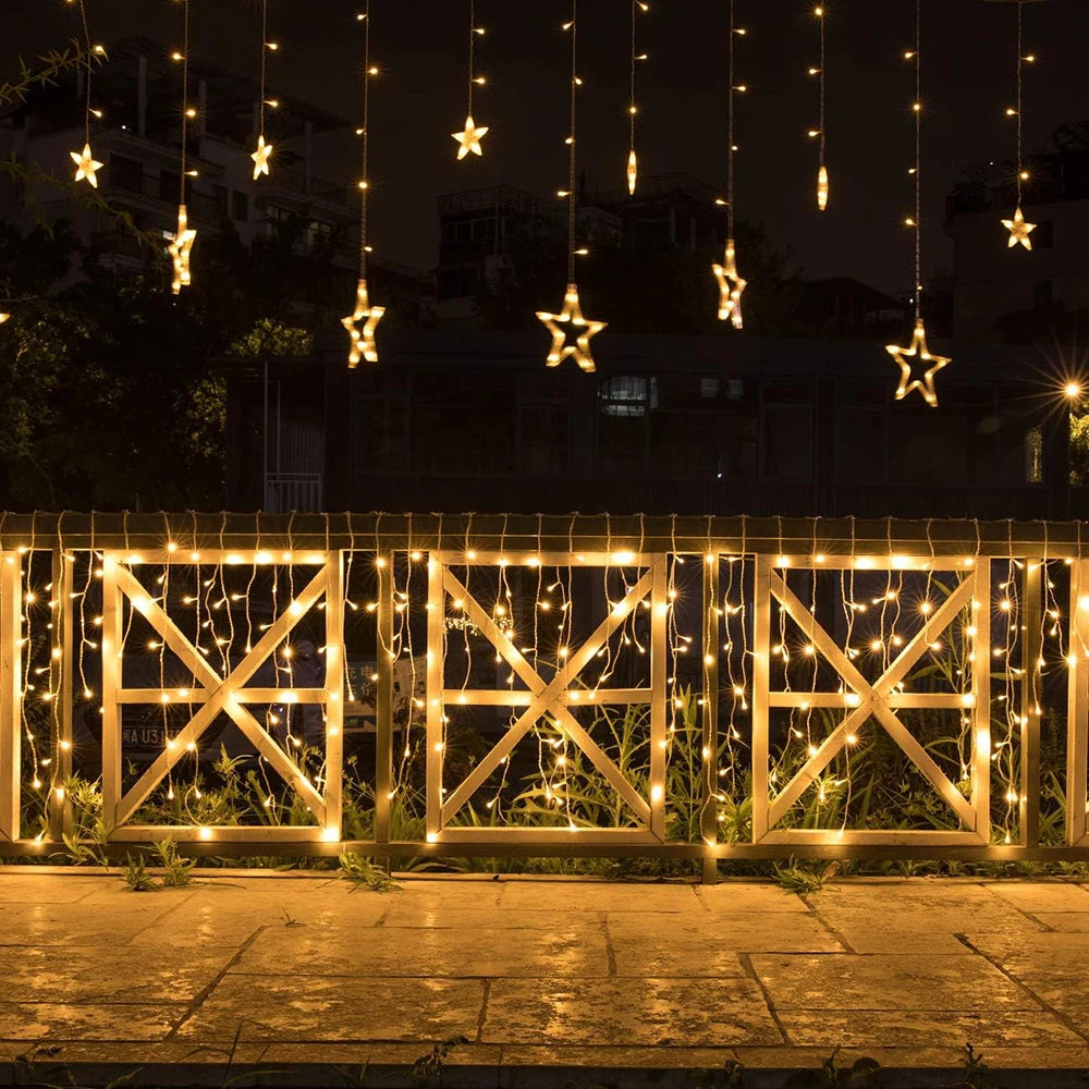 LED Ice Column Star Fairy Lights