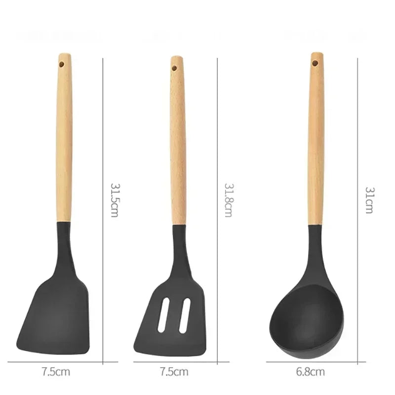 12PCS Food-Grade Silicone Kitchen Utensil Set