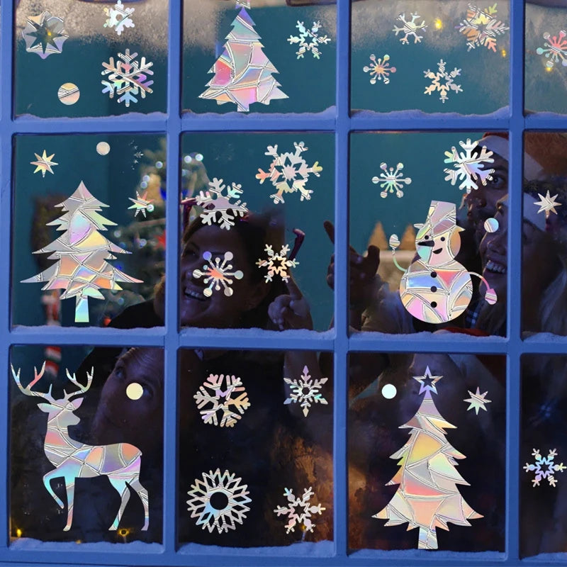 Suncatcher Christmas Snowflake Window Stickers