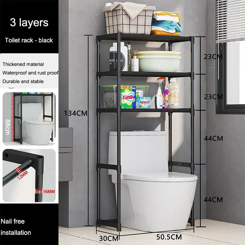 Over-The-Toilet Multilayer Perforation Storage Rack