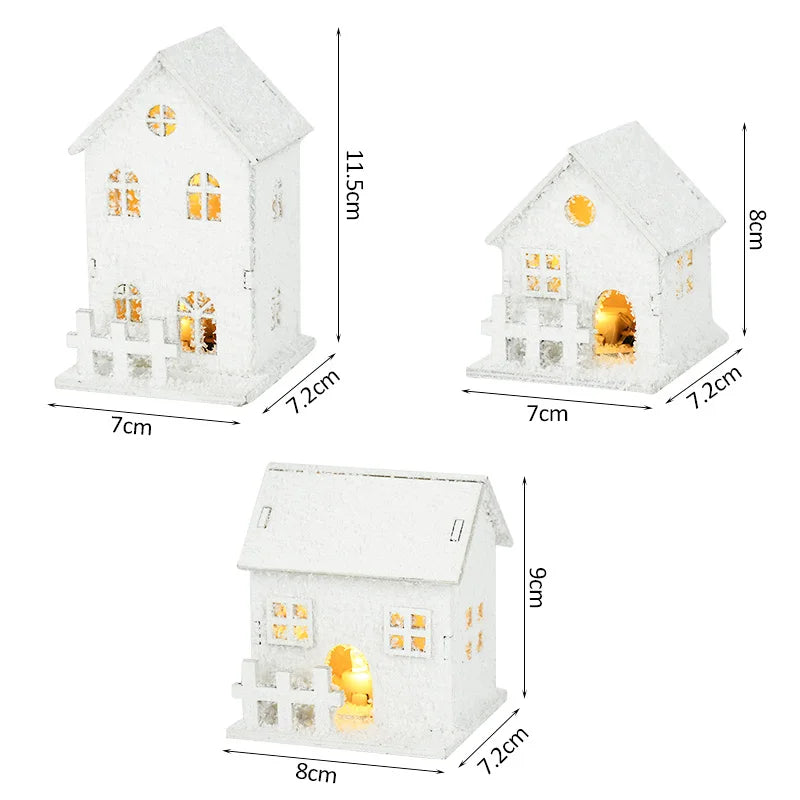 Christmas LED Light Wooden House