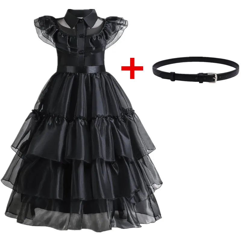 Hallowen Special, Wednesday Addams Costume for Girls