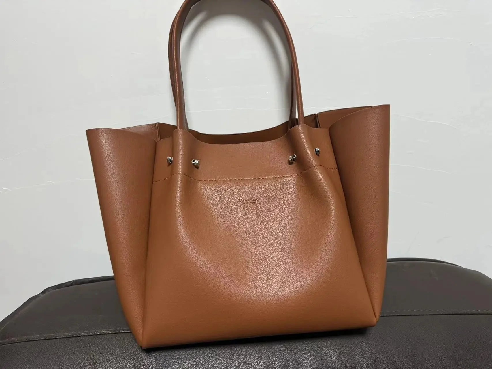 Women's Preppy Style Large Capacity Tote Bag