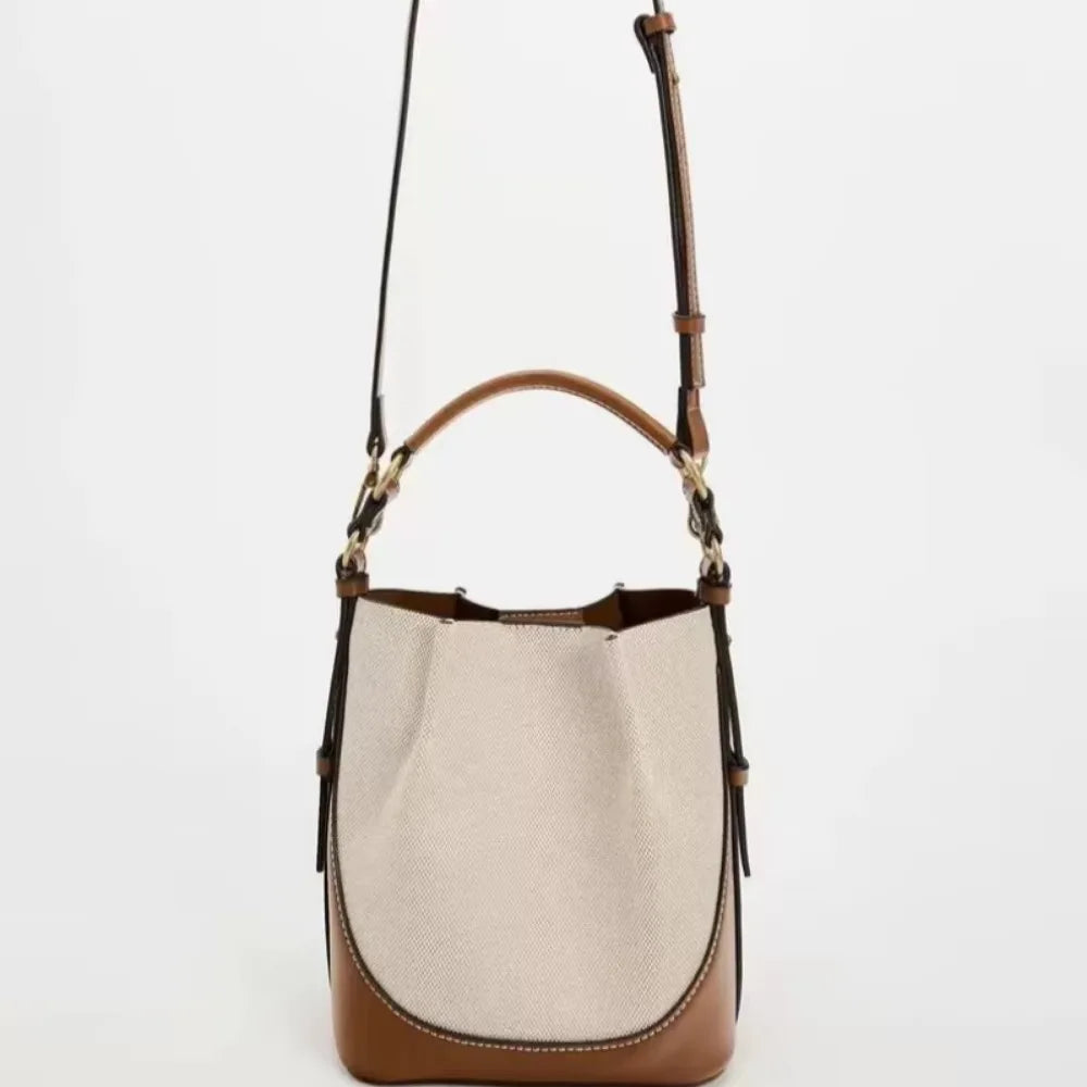 Portable Crossbody Bucket Bag