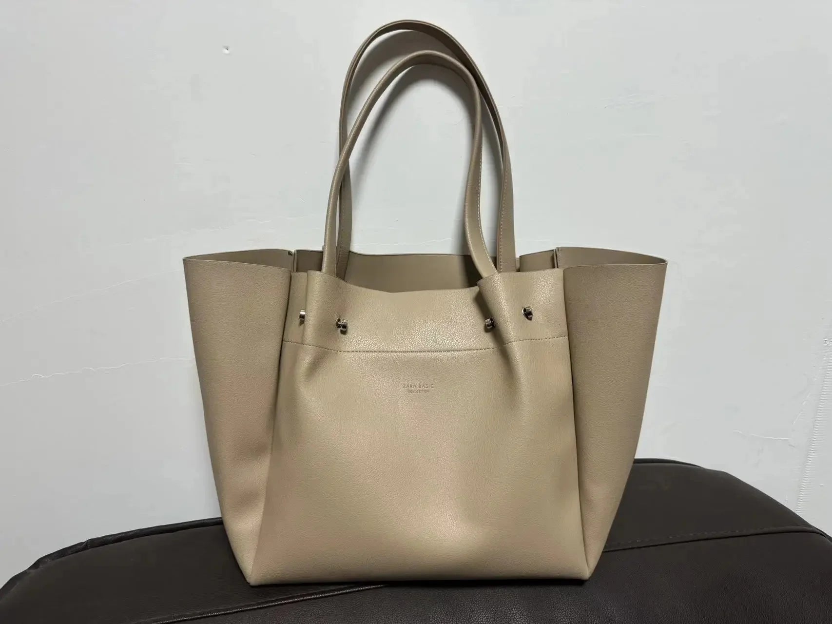 Women's Preppy Style Large Capacity Tote Bag