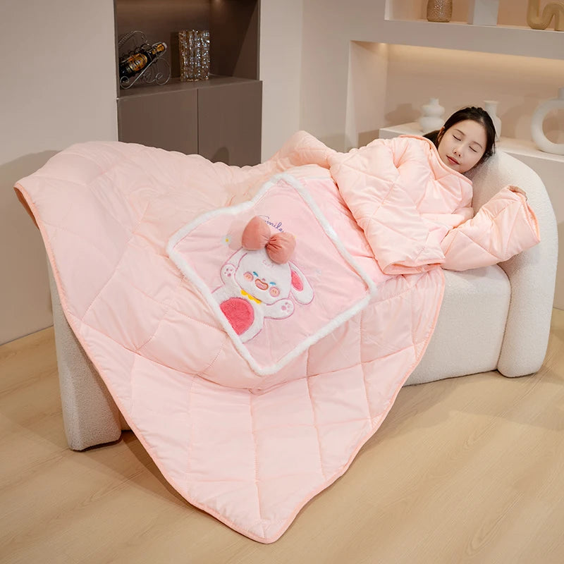 Wearable Fleece Blanket Hoodie