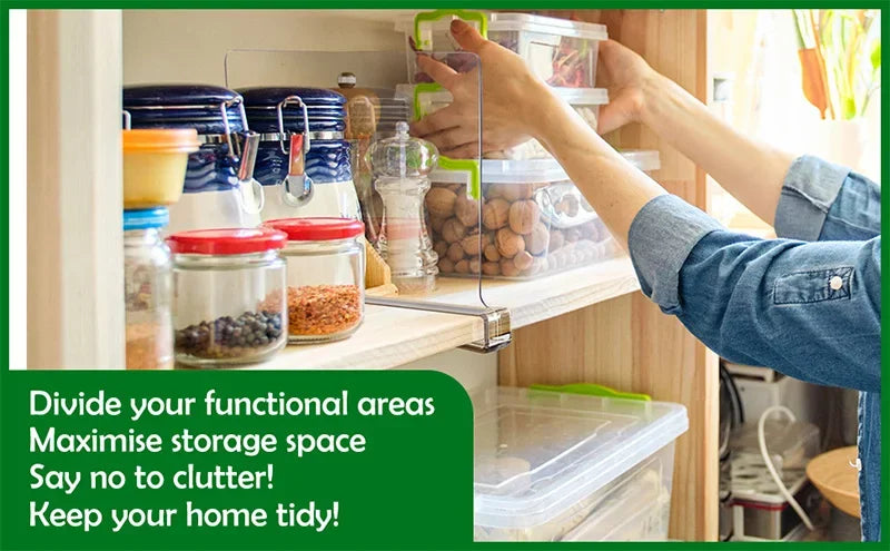 Transparent Closet Shelf Dividers Wardrobe Organizer