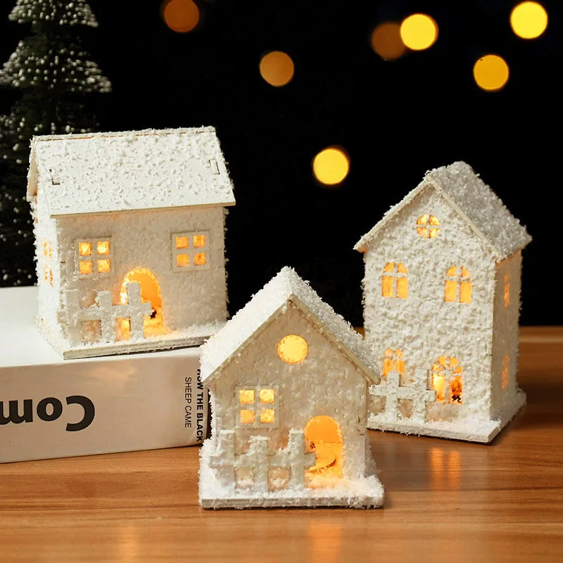 Christmas LED Light Wooden House