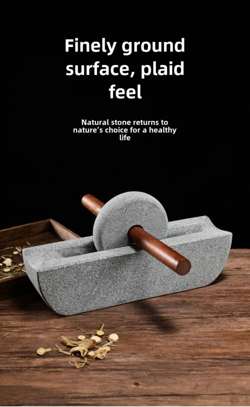 Traditional Chinese Style Mill Grinder Set