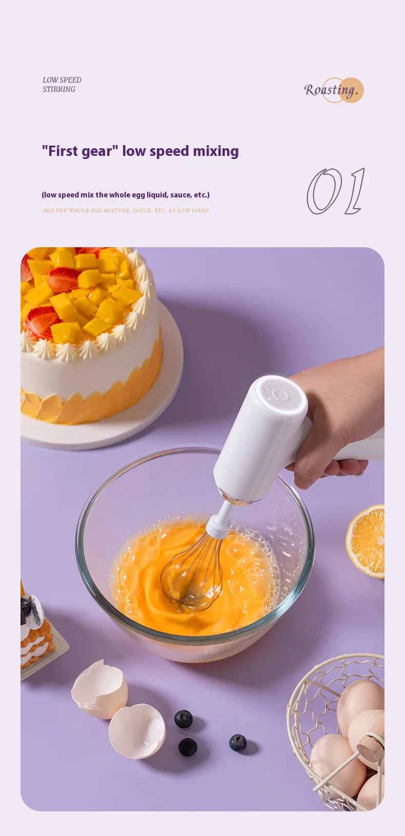 Multi-Functional Dual Mixer Egg Beater