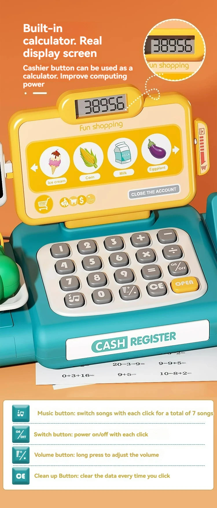 Supermarket Cash Register Toy