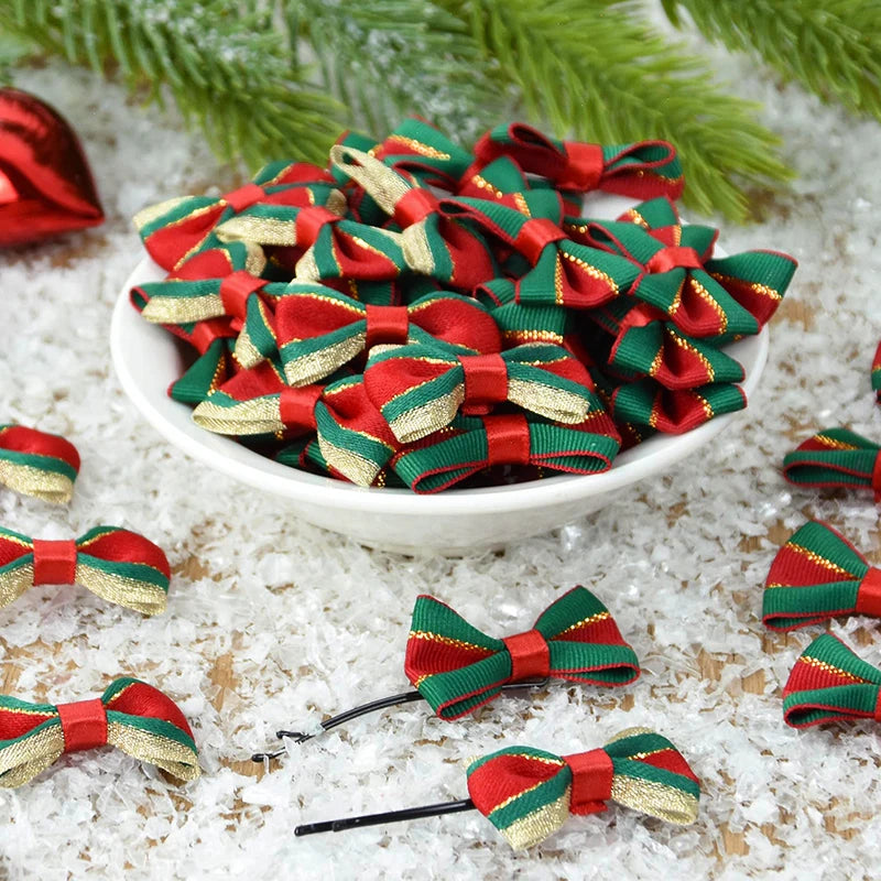 Christmas Satin Ribbon Bows