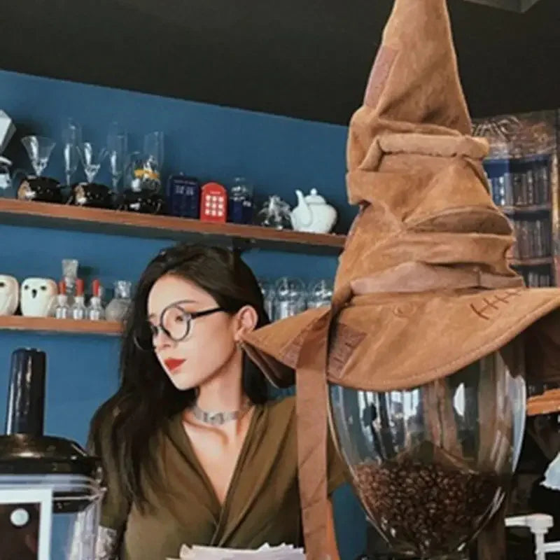 Witch Wizard Sorting Hat - Leather Halloween Party Props