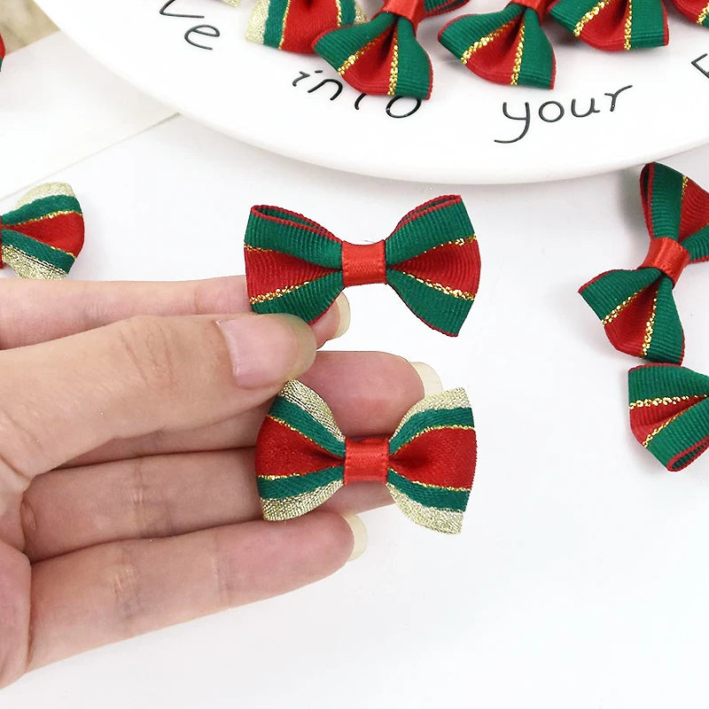 Christmas Satin Ribbon Bows