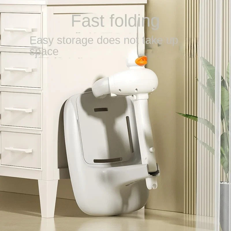 Portable Non-Slip Duck Shaped Baby Bath Rack