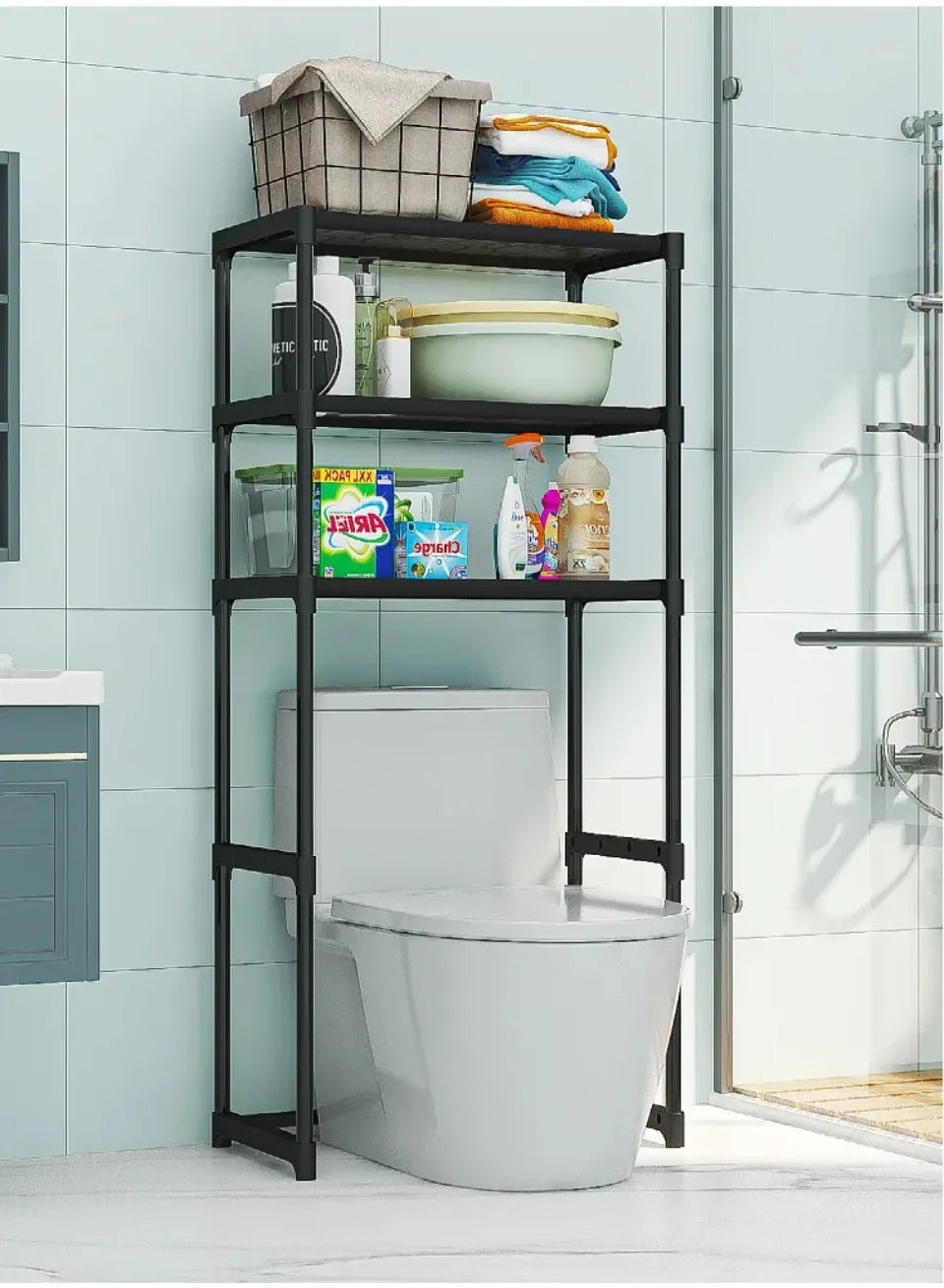 Over-The-Toilet Multilayer Perforation Storage Rack