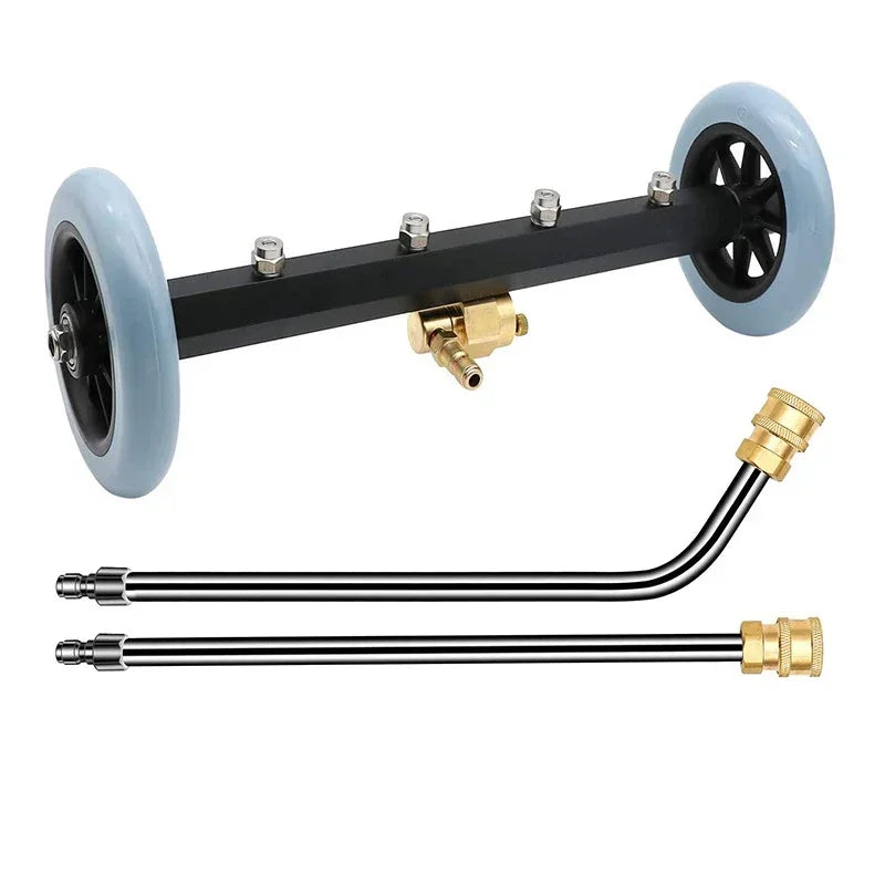 16-Inch Electric Water Broom with Extension Rods Car High-Pressure Washer