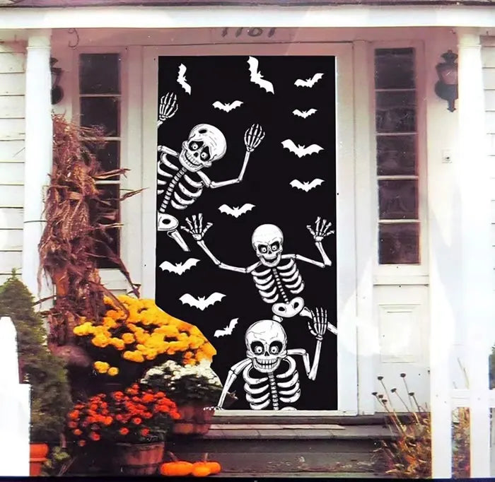 Skeleton and Ghost Window decals for Halloween