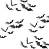 Halloween party wall stickers 3D decorative bat 12 pieces