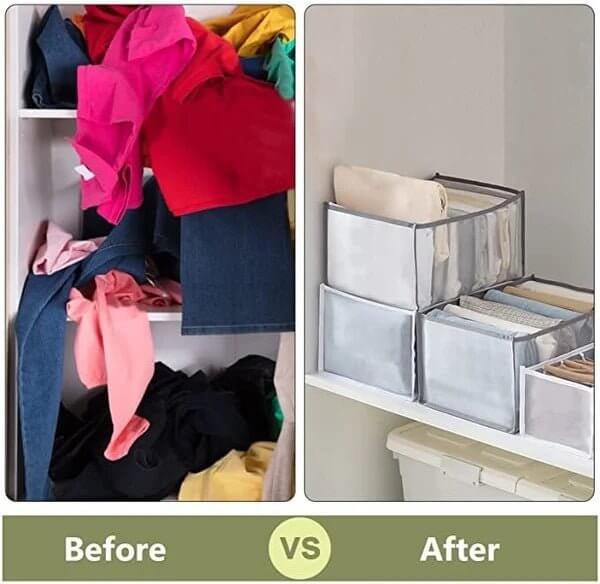 Wardrobe Clothes Organizer - OzgoodsWardrobe Clothes OrganizerOzgoodsOzgoods👍Large (14*9.8*7.9 in):For Skirt Jeans and CoatGrayWardrobe Clothes Organizer