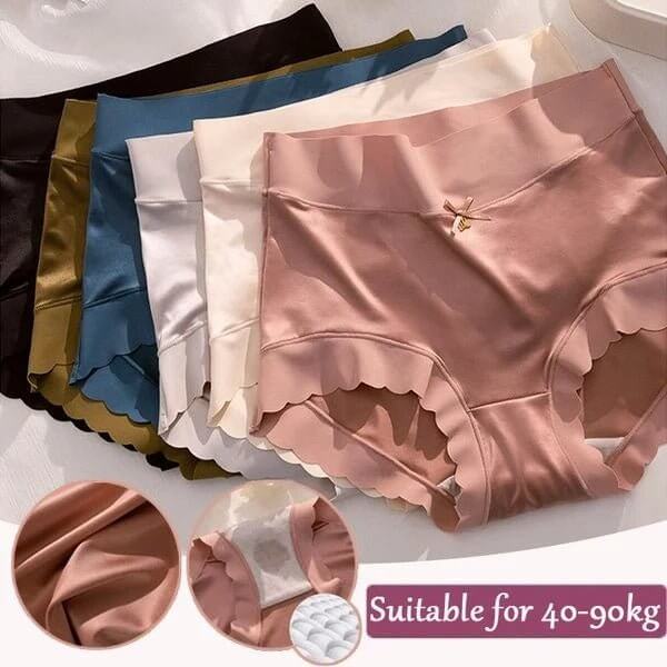 Premium Satin Antibacterial Ice Silk Moisture - absorbing Panties - OzgoodsPremium Satin Antibacterial Ice Silk Moisture - absorbing PantiesOzgoodsOzgoodsBeige*3 packsM (48 - 55KG/105 - 121lbs)Premium Satin Antibacterial Ice Silk Moisture - absorbing Panties