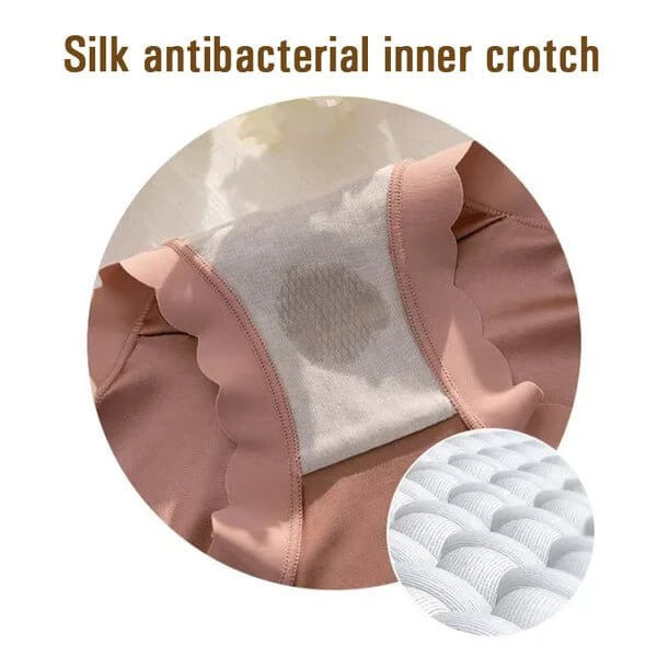 Premium Satin Antibacterial Ice Silk Moisture - absorbing Panties - OzgoodsPremium Satin Antibacterial Ice Silk Moisture - absorbing PantiesOzgoodsOzgoodsBeige*3 packsM (48 - 55KG/105 - 121lbs)Premium Satin Antibacterial Ice Silk Moisture - absorbing Panties