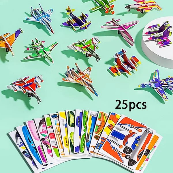 Educational 3D Cartoon Puzzle - OzgoodsEducational 3D Cartoon PuzzleOzgoodsOzgoodsAirplaneAirplane (25pcs)Educational 3D Cartoon Puzzle