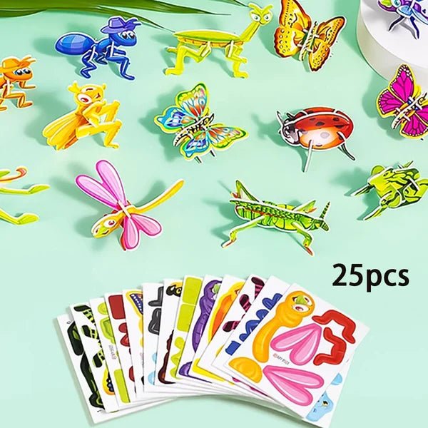 Educational 3D Cartoon Puzzle - OzgoodsEducational 3D Cartoon PuzzleOzgoodsOzgoodsInsectInsect (25pcs)Educational 3D Cartoon Puzzle