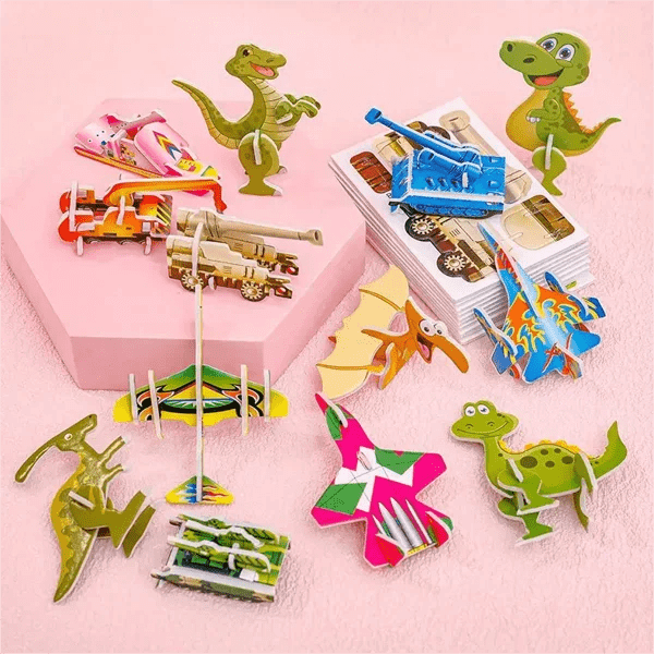 Educational 3D Cartoon Puzzle - OzgoodsEducational 3D Cartoon PuzzleOzgoodsOzgoodsDinosaurDinosaur (25pcs)Educational 3D Cartoon Puzzle