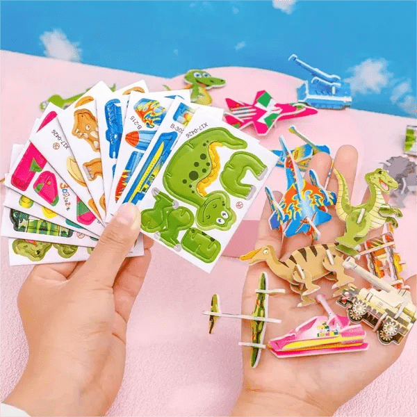 Educational 3D Cartoon Puzzle - OzgoodsEducational 3D Cartoon PuzzleOzgoodsOzgoodsDinosaurDinosaur (25pcs)Educational 3D Cartoon Puzzle