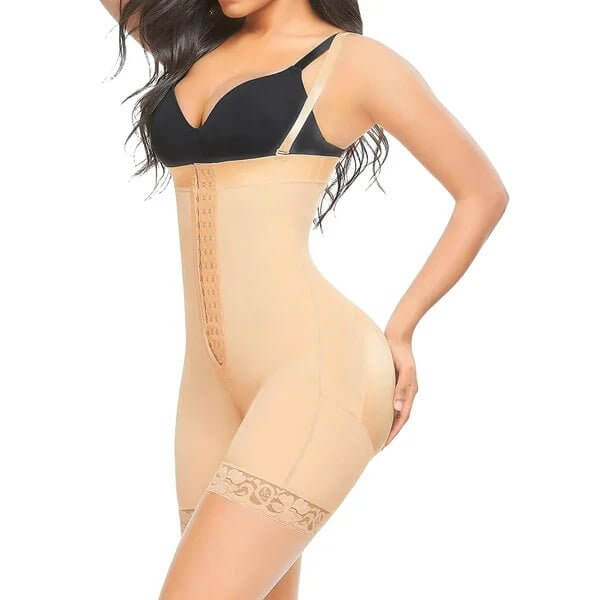 Compression Shapewear Open Bust Tummy Control with Zipper - OzgoodsCompression Shapewear Open Bust Tummy Control with ZipperOzgoodsOzgoodsKhakiSCompression Shapewear Open Bust Tummy Control with Zipper